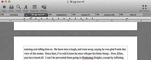 image of tabbed editing